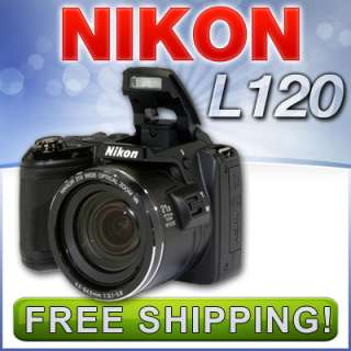 Nikon Coolpix L120 Digital Camera 14.1MP 21X (Black) 26253 NEW 