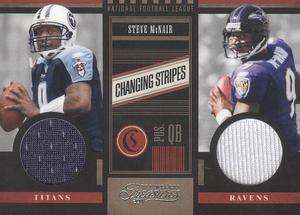 2011 Timeless Treasures Changing Stripes #28 Steve McNair Dual Jersey 