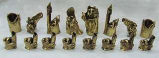   chess figures art by david weinberg 60s [abstract sculpture]  