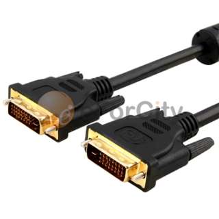 NEW 6 ft DUAL MALE M/M DVI D to DVI D VIDEO CABLE  