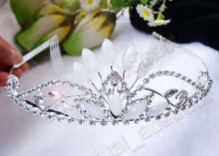 wholesale tiara wedding 12crown veil Swarovski free  