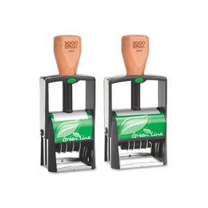  COSCO 2000 Plus Green Line Two Color Dater Stamp,Date 