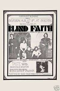 Blind Faith @ Pacific Coliseum Concert Poster 1969  