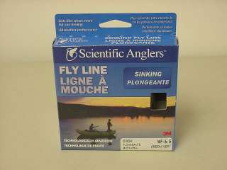 3M SCIENTIFIC ANGLERS SINKING FLY LINE WF 6 S GREEN  