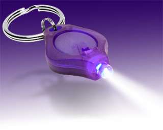 Brand New Purple Powerful Mini LED Torch Light Keyring  