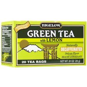 Bigelow Decaf Green Tea w/ Lemon Tea Grocery & Gourmet Food