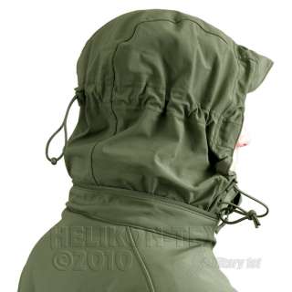 Military 1st   HELIKON ARMY GUNFIGHTER JACKET HOODED SOFT SHELL OLIVE