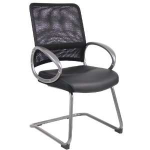   BOSS MESH BACK W/ PEWTER FINISH GUEST CHAIR   Delivered Office