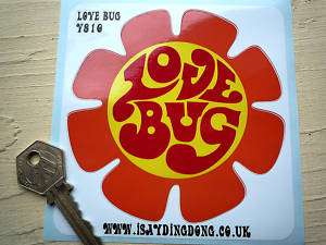   LOVE BUG VW Camper Beetle FlowerPower Festival stickers