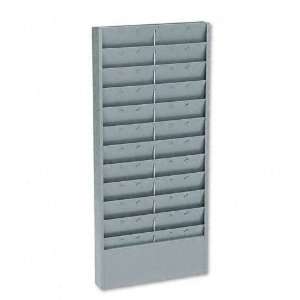 Buddy Products Adjustable 11  Or 22 Pocket Time Card Rack, Textured 
