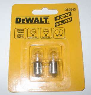 DeWALT DE9043 285704 00 12V 14V Torch Lamp Bulbs For DW904 DW906 DW918 