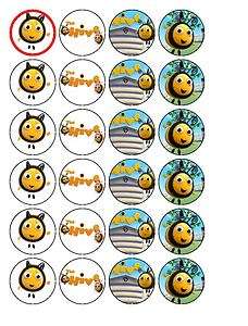 24 The Hive Cupcake Fairy cake Toppers (MB1)  
