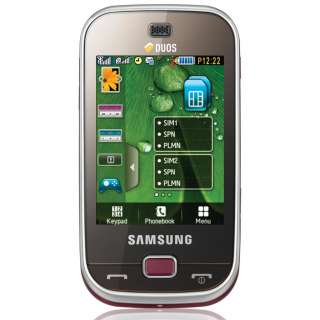 Samsung GT B5722 Dual Sim Unlocked Touch Screen Mobile Phone  