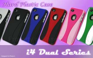 Purple Dual iPhone 4 Snap Case Cover & Screen Protector  