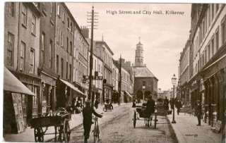 Kilkenny High St City Hall Old Irish Postcard Valentine  