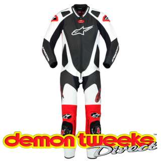   GP Pro 1 Piece Leather Suit In Black/White/Red Euro 58/UK 48 Chest