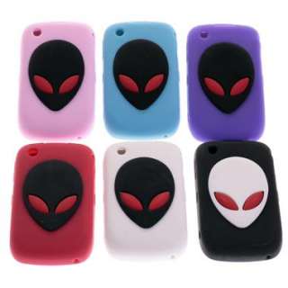 Coque Blackberry curve 8520 en silicone motif Roswell OVNI couleur 