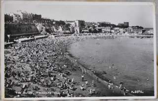   postcard showing the beach at Broadstairs. Posted, George VI 2d stamp