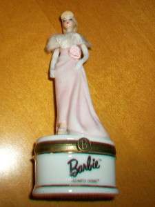 PHB Barbie Hinged Trinket Box Enchanted Evening 1960  