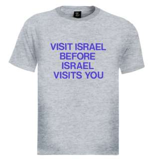 Visit Israel T Shirt Funny east travel advertising  
