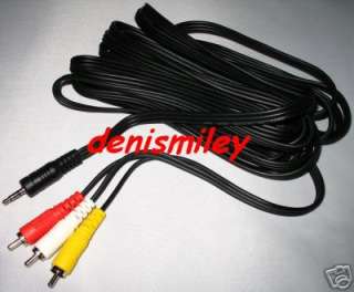 POLE JVC SONY CANON CAMCORDER TO TV AV CABLE LEAD 5M  