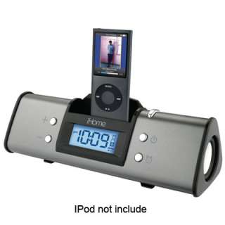 IHOME IH16GXC Portable Stereo Alarm Clock Speaker System for iPod 