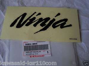 Kawasaki Ninja ZX6R ZX10R Side Cowling Decal Sticker  