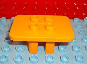   Lego Duplo Table Bright Light Orange Ref 6479