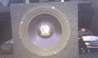 Subwoofer Pioneer TS W301 400 W gebraucht + Gehäuse neu in Sachsen 