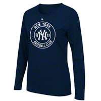 New York Yankees Womens Shirts, New York Yankees Women long sleeve 