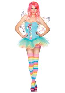 Sexy Rainbow Fairy Costume   Womens Sexy Fairy Costumes