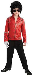 Boys Red Michael Jackson Zipper Costume Jacket   Michael Jackson 
