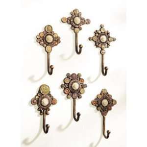  Club Pack of 12 Antique Style Button Design Pewter Wall 
