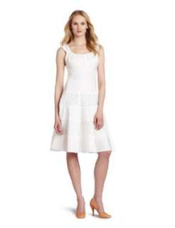 Maggy London Womens Linen And Lace Fit Dress Clothing