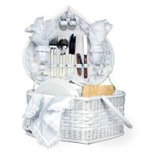 Picnic Time Wedding Heart, Deluxe pIcnic basket service for 2  328 35 