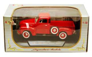 1953 Chevy Pickup Truck   132 Scale Diecast Car   Red   Signature 