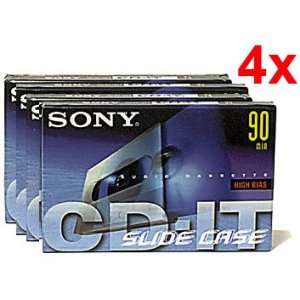   90 Minute High Bias Type II Blank Audio Cassette (4 Pack) Electronics