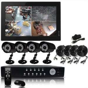  & 3G Phone Accessibe 4 CH Channel CCTV Surveillance Security DVR 