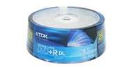 TDK 8.5GB 8X DVD+R DL 25 Packs Spindle Disc   OEM