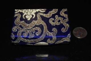 Silk Brocade Lipstick Dressing Case/Jewelry Case/Mirror  