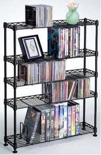 tier multimedia storage and shelving 5 tier adjustable shelves holds 
