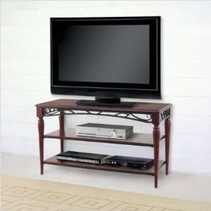  42 Wood Flat Screen TV Stand (Dark Walnut / Middleton 