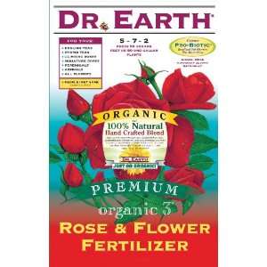   731 Organic 3 Rose & Flower Fertilizer, 25 Pound Patio, Lawn & Garden