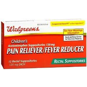   Acetaminophen 120Mg Child Suppository, 12 ea 