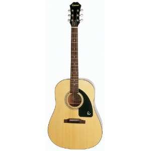    Epiphone AJ 100 Jumbo Acoustic Guitar, Natural Musical Instruments