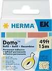 Herma Dotto Dots Dispenser Permanent Refill 49 ft