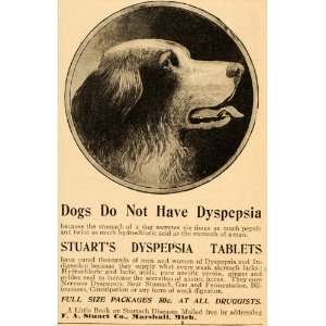   Ad Stuarts Dyspepsia Tablets Quackery Dog   Original Print Ad Home