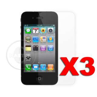 3x ANTI GLARE MAT CLEAR SCREEN PROTECTOR iPHONE 4 4G S *AT&T / VERIZON 