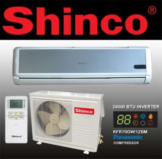TON 24000 BTU NEW SHINCO DUCTLESS AIR CONDITIONER PANASONIC INVERTER 