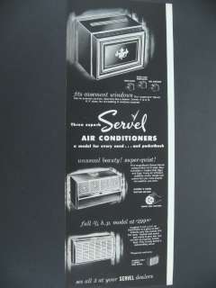 1954 Servel Air Conditioners Fits Casement Window Ad  
